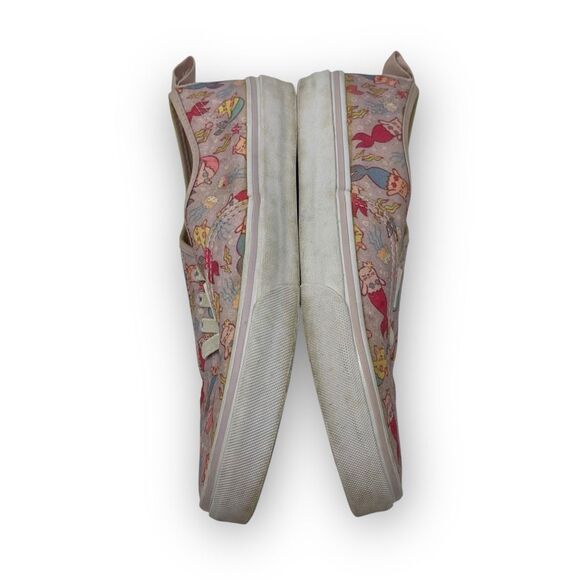 Vans Classic Slip On Elastic Lace Pink Kitten Mermaid Cats Youth 6 Women’s 7.5 - Picture 6 of 9